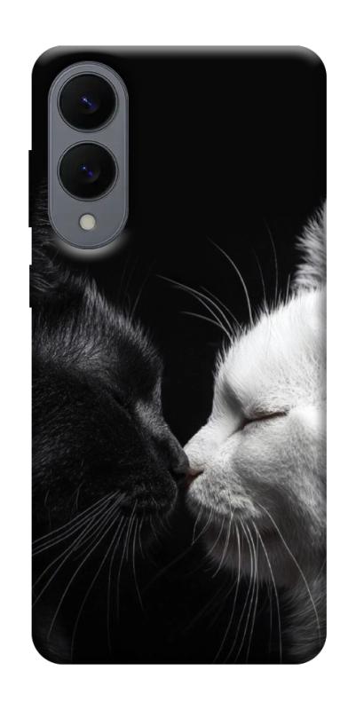 Чехол itsPrint Black and white cats для Samsung Galaxy S25 Edge, животные, купить оптом с доставкой