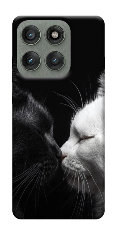 Чехол itsPrint Black and white cats для Motorola Edge 60 Pro, животные, купить оптом с доставкой