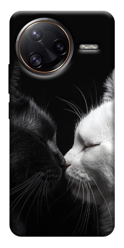 Чехол itsPrint Black and white cats для Xiaomi Poco F7, животные, купить оптом с доставкой