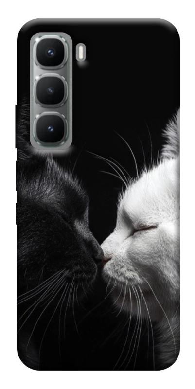 Чехол itsPrint Black and white cats для Infinix Hot 60i, животные, купить оптом с доставкой