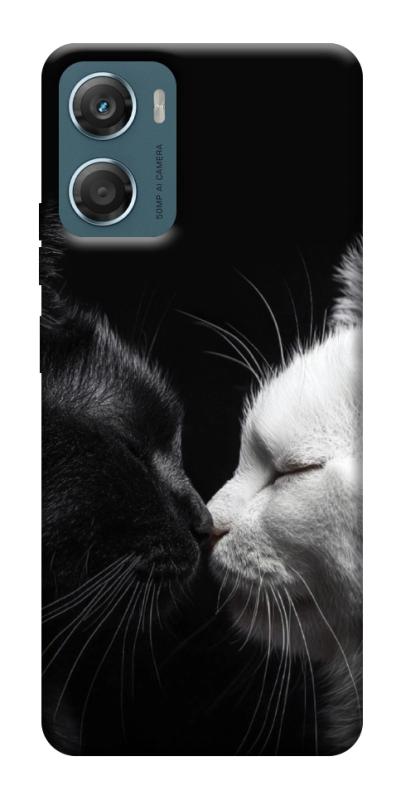 Чехол itsPrint Black and white cats для Motorola Moto G06, животные, купить оптом с доставкой