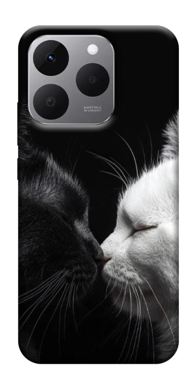 Чехол itsPrint Black and white cats для Realme 15T, животные, купить оптом с доставкой
