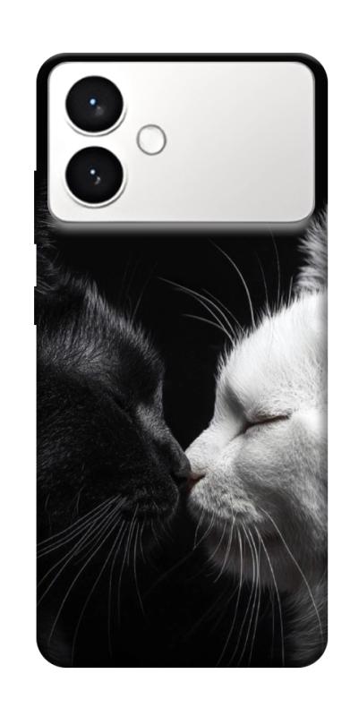 Чехол itsPrint Black and white cats для Samsung Galaxy S26+, животные, купить оптом с доставкой