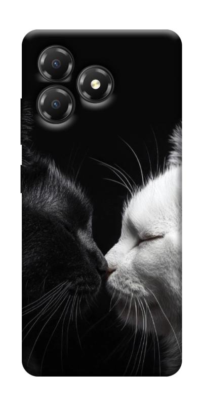 Чохол itsPrint Black and white cats для ZTE Blade A36, тварини, купити оптом з доставкою