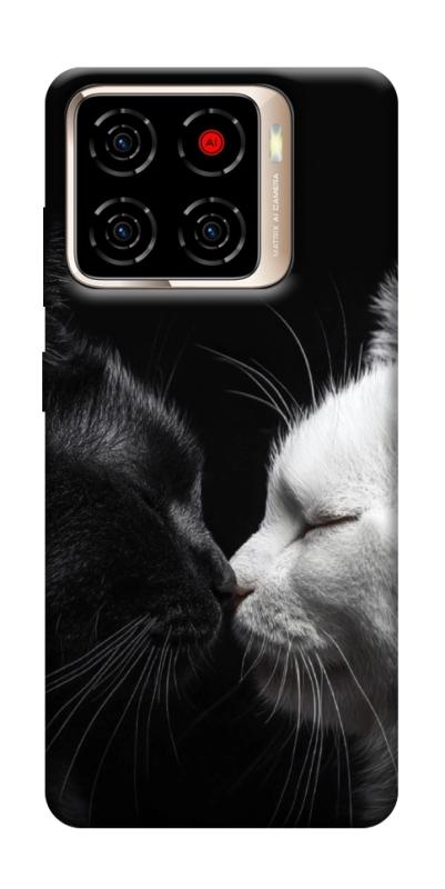 Чехол itsPrint Black and white cats для ZTE Blade A56, животные, купить оптом с доставкой