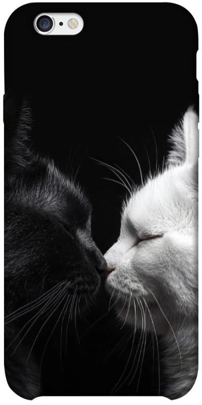 Чехол itsPrint Black and white cats для Apple iPhone 6/6s plus (5.5"), животные, купить оптом с доставкой