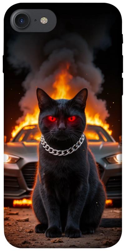 Чохол itsPrint Black trouble для Apple iPhone 7 / 8 (4.7"), тварини, купити оптом з доставкою