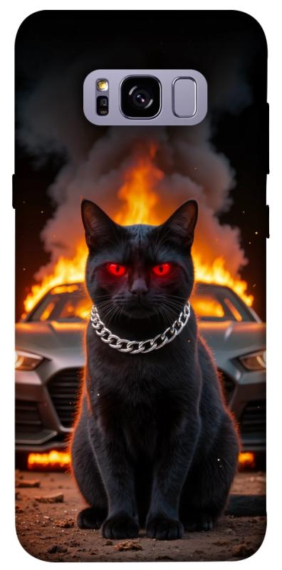 Чехол itsPrint Black trouble для Samsung G955 Galaxy S8 Plus, животные, купить оптом с доставкой