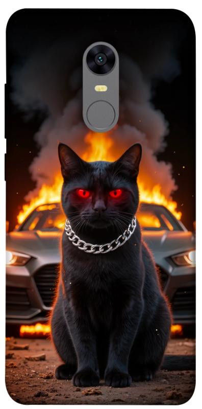 Чехол itsPrint Black trouble для Xiaomi Redmi 5 Plus / Redmi Note 5 (Single Camera), животные, купить оптом с доставкой