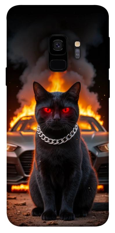 Чохол itsPrint Black trouble для Samsung Galaxy S9, тварини, купити оптом з доставкою