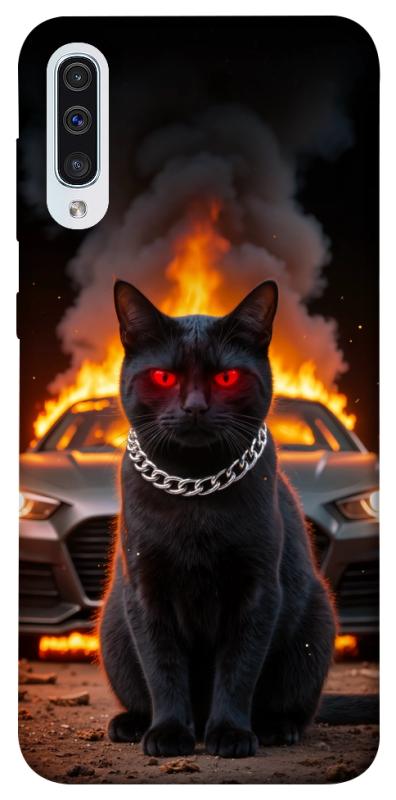 Чехол itsPrint Black trouble для Samsung Galaxy A50 (A505F) / A50s / A30s, животные, купить оптом с доставкой