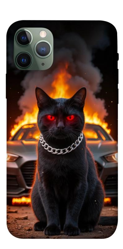 Чехол itsPrint Black trouble для Apple iPhone 11 Pro (5.8"), животные, купить оптом с доставкой