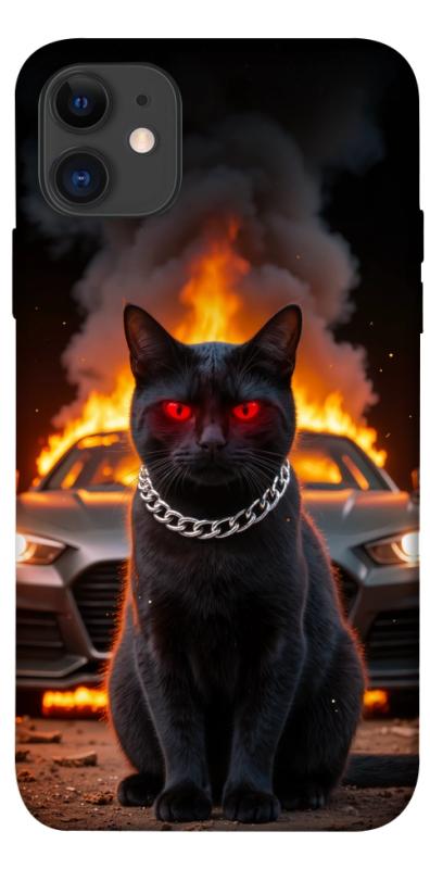 Чохол itsPrint Black trouble для Apple iPhone 11 (6.1"), тварини, купити оптом з доставкою