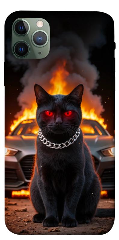Чехол itsPrint Black trouble для Apple iPhone 11 Pro Max (6.5"), животные, купить оптом с доставкой