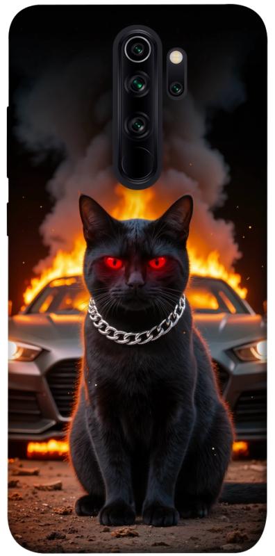 Чехол itsPrint Black trouble для Xiaomi Redmi Note 8 Pro, животные, купить оптом с доставкой