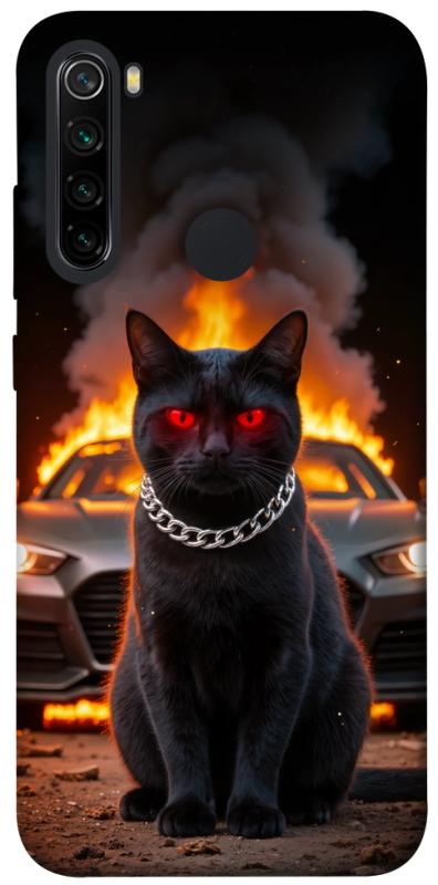 Чехол itsPrint Black trouble для Xiaomi Redmi Note 8, животные, купить оптом с доставкой