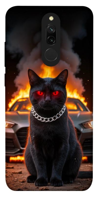 Чехол itsPrint Black trouble для Xiaomi Redmi 8, животные, купить оптом с доставкой
