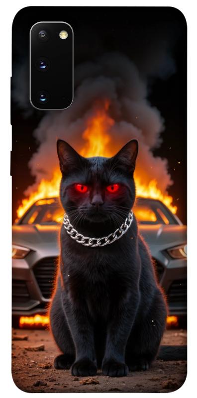 Чехол itsPrint Black trouble для Samsung Galaxy S20, животные, купить оптом с доставкой