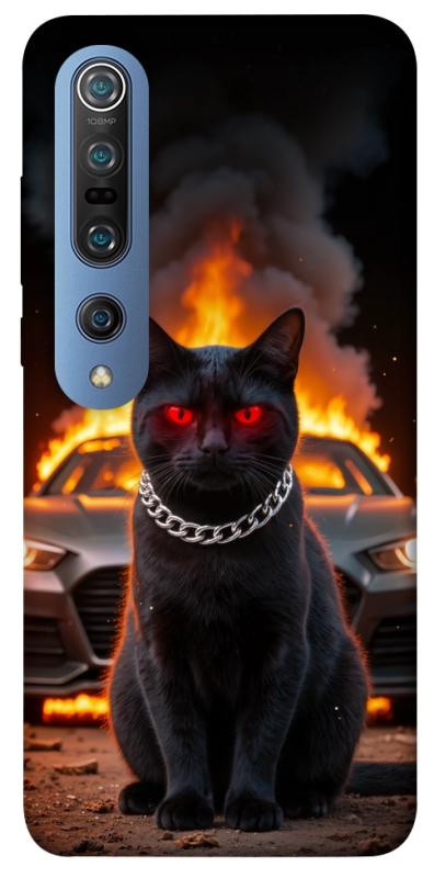 Чехол itsPrint Black trouble для Xiaomi Mi 10 / Mi 10 Pro, животные, купить оптом с доставкой