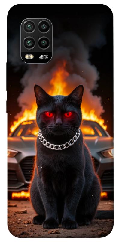 Чехол itsPrint Black trouble для Xiaomi Mi 10 Lite, животные, купить оптом с доставкой