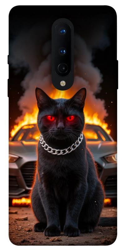 Чохол itsPrint Black trouble для OnePlus 8, тварини, купити оптом з доставкою