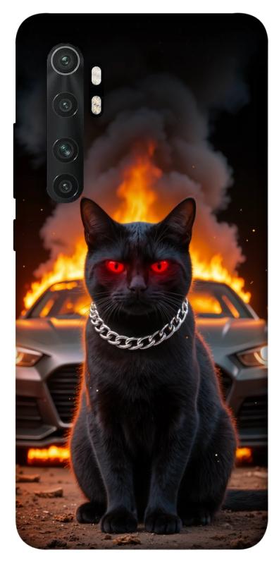 Чехол itsPrint Black trouble для Xiaomi Mi Note 10 Lite, животные, купить оптом с доставкой