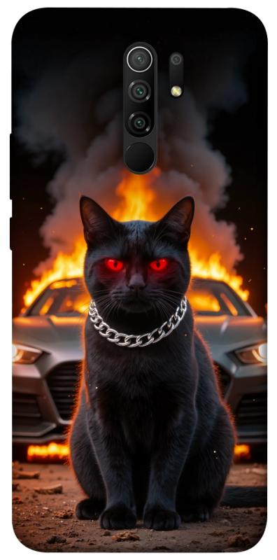 Чехол itsPrint Black trouble для Xiaomi Redmi 9, животные, купить оптом с доставкой