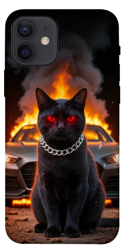 Чехол itsPrint Black trouble для Apple iPhone 12 Pro (6.1"), животные, купить оптом с доставкой