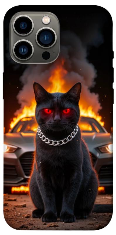 Чехол itsPrint Black trouble для Apple iPhone 12 Pro Max (6.7"), животные, купить оптом с доставкой