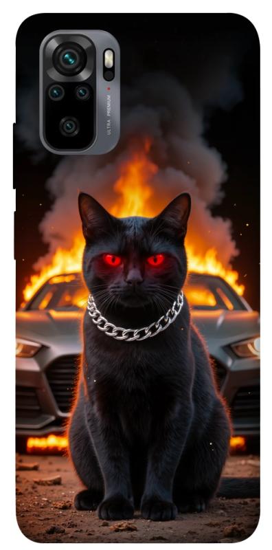 Чехол itsPrint Black trouble для Xiaomi Redmi Note 10 / Note 10s, животные, купить оптом с доставкой