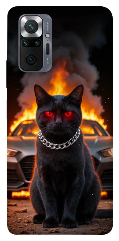 Чехол itsPrint Black trouble для Xiaomi Redmi Note 10 Pro, животные, купить оптом с доставкой