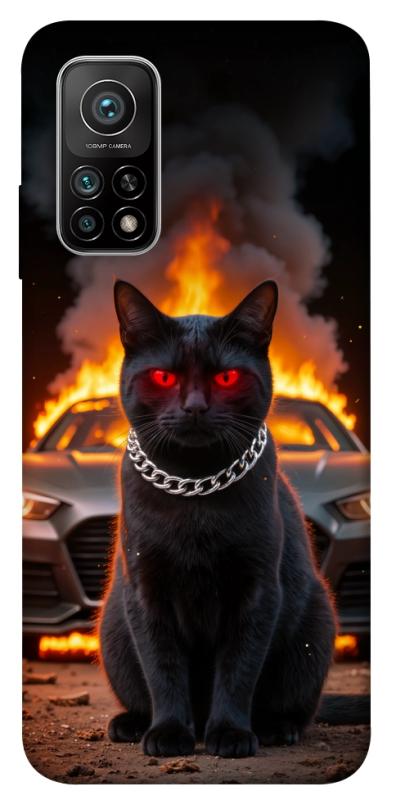 Чехол itsPrint Black trouble для Xiaomi Mi 10T, животные, купить оптом с доставкой