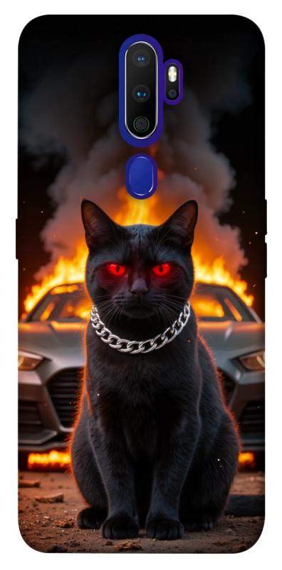 Чехол itsPrint Black trouble для Oppo A5 (2020) / Oppo A9 (2020), животные, купить оптом с доставкой