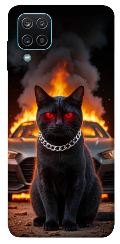 Чохол itsPrint Black trouble для Samsung Galaxy A12, тварини, купити оптом з доставкою