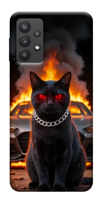 Чехол itsPrint Black trouble для Samsung Galaxy A32 (A326B) 5G, животные, купить оптом с доставкой