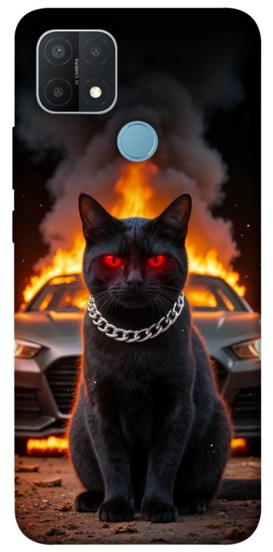 Чехол itsPrint Black trouble для Oppo A15s / A15, животные, купить оптом с доставкой