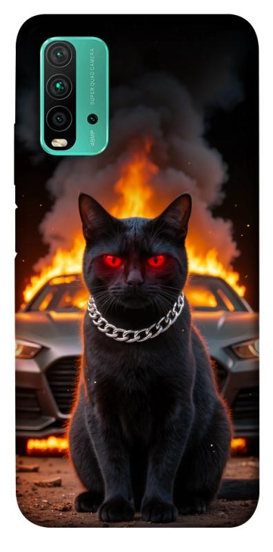 Чехол itsPrint Black trouble для Xiaomi Redmi Note 9 4G / Redmi 9 Power / Redmi 9T, животные, купить оптом с доставкой