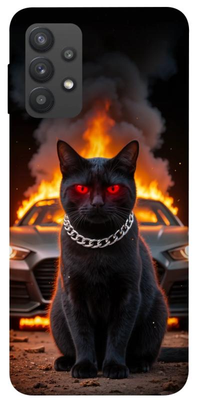 Чехол itsPrint Black trouble для Samsung Galaxy A32 (A325F) 4G, животные, купить оптом с доставкой