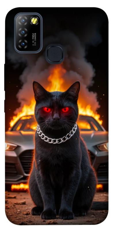 Чохол itsPrint Black trouble для Infinix Hot 10 Lite, тварини, купити оптом з доставкою