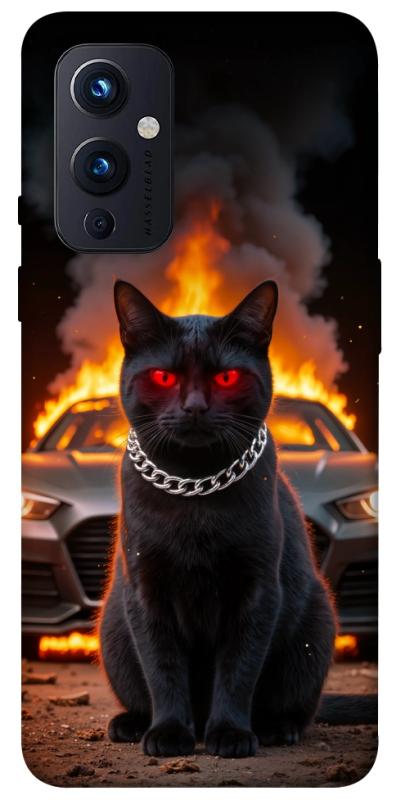 Чехол itsPrint Black trouble для OnePlus 9, животные, купить оптом с доставкой