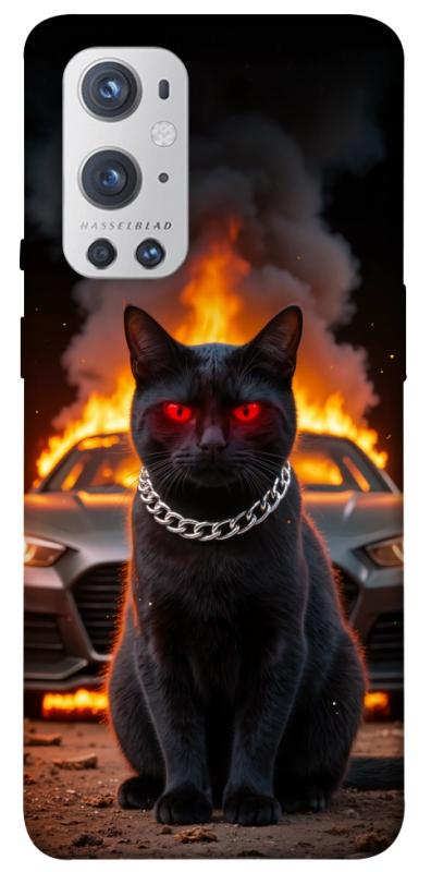 Чехол itsPrint Black trouble для OnePlus 9 Pro, животные, купить оптом с доставкой