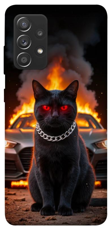 Чехол itsPrint Black trouble для Samsung Galaxy A72 4G / A72 5G, животные, купить оптом с доставкой