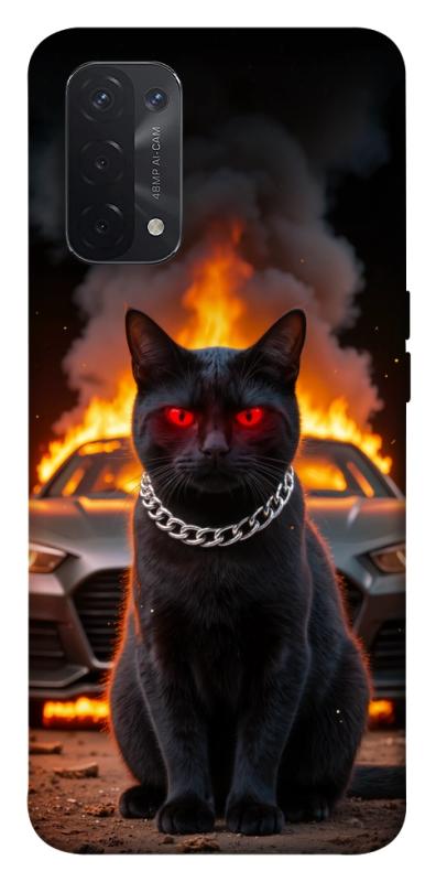 Чехол itsPrint Black trouble для Oppo A54 4G, животные, купить оптом с доставкой