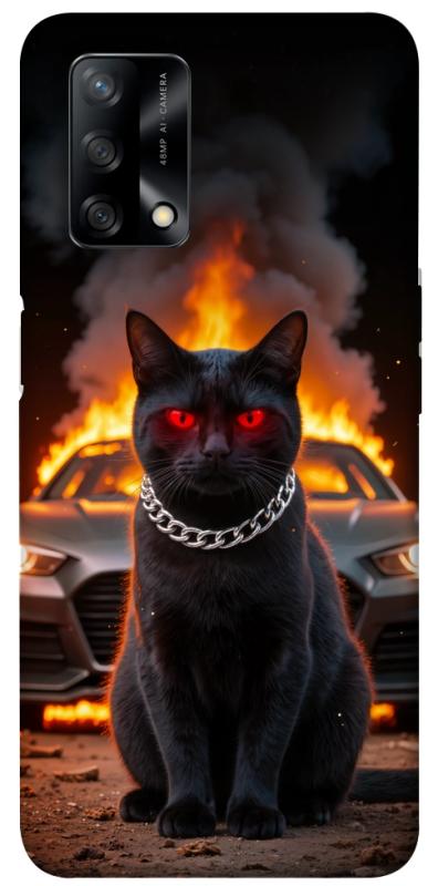 Чехол itsPrint Black trouble для Oppo A74 4G, животные, купить оптом с доставкой