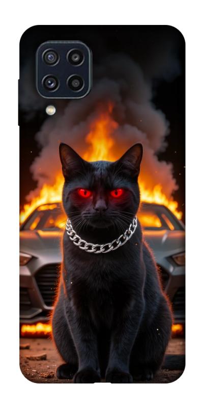 Чехол itsPrint Black trouble для Samsung Galaxy M32, животные, купить оптом с доставкой