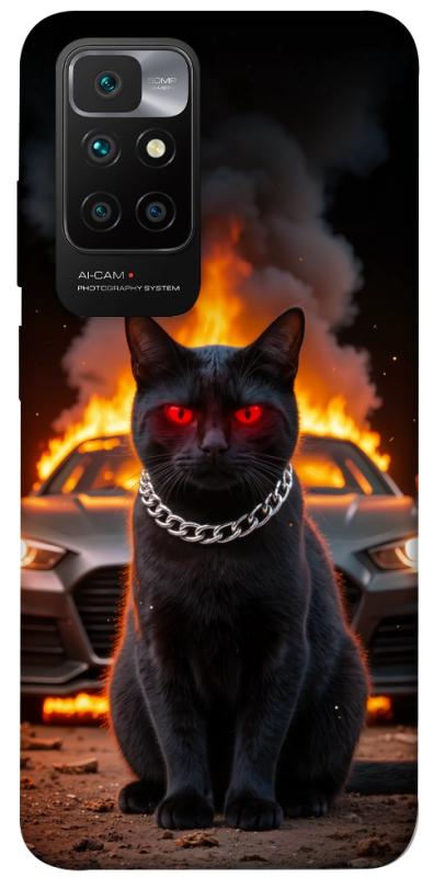 Чехол itsPrint Black trouble для Xiaomi Redmi 10, животные, купить оптом с доставкой