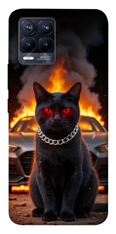 Чохол itsPrint Black trouble для Realme 8, тварини, купити оптом з доставкою