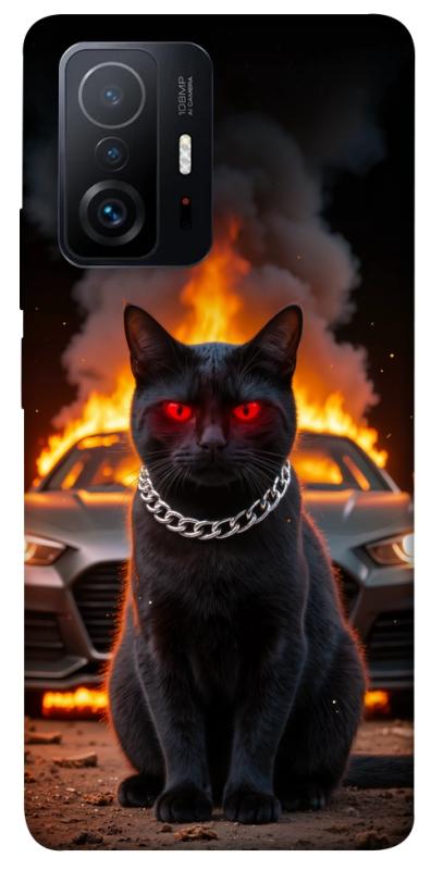 Чехол itsPrint Black trouble для Xiaomi 11T / 11T Pro, животные, купить оптом с доставкой