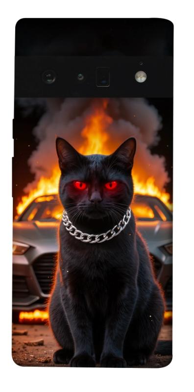 Чохол itsPrint Black trouble для Google Pixel 6 Pro, тварини, купити оптом з доставкою