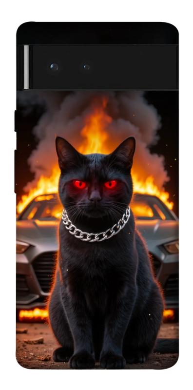 Чехол itsPrint Black trouble для Google Pixel 6, животные, купить оптом с доставкой